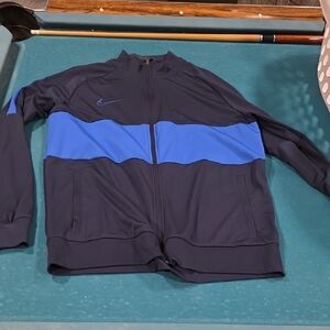 Nike Men's Black and Blue Windbreaker